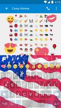America Banner Emoji Keyboard screenshot 3