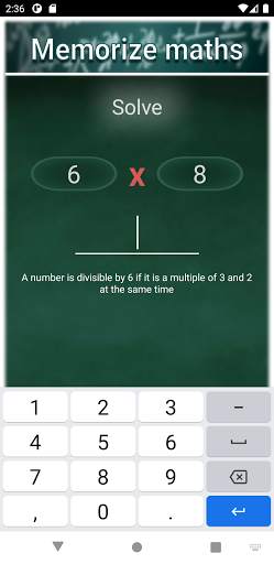 Memoriza matemáticas - Módulo de multiplicación screenshot 2