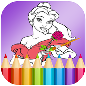 Princess Coloring &amp; drawing Pages icon