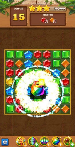 Jungle Gem Blast Magic Puzzle Game screenshot 6