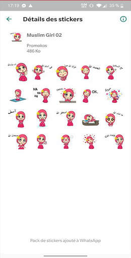 Stickers Hijab Muslim WASticker for WhatsApp screenshot 5