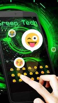 Green Tech Keyboard Theme screenshot 3
