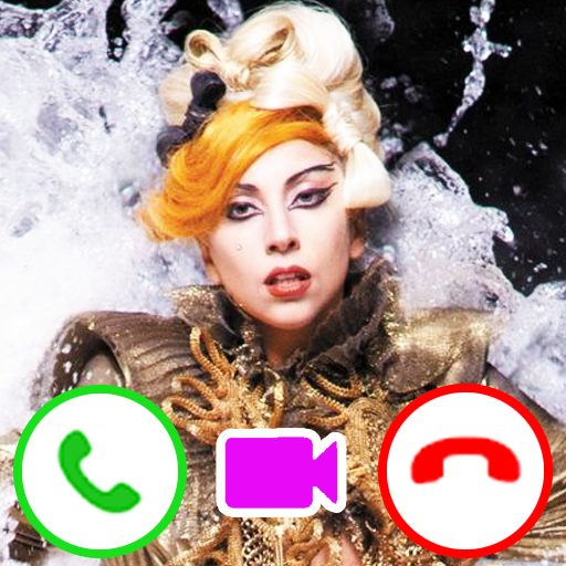Lady Gaga Fake Video Call &amp; Wallpaper icon