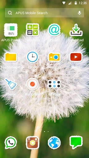 Dandelion|APUS Launcher theme screenshot 2