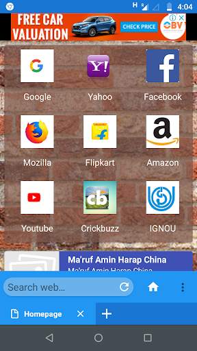 Web Browser screenshot 1