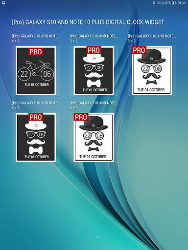 AMOLED Digital Clock Widget | S9/S10/S10 /Note10 screenshot 10