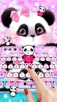 Pink Cute Panda Keyboard screenshot 3