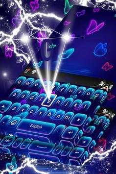 Keyboard Neon Butterfly Theme screenshot 1