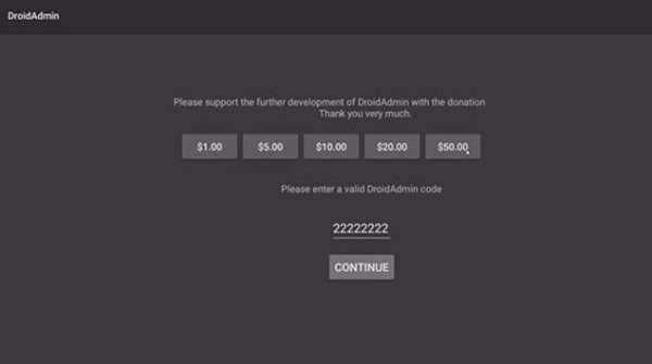 DroidAdmin for Android - Advice screenshot 1
