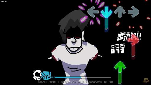 Shaggy Monochrome FNF Mod screenshot 2