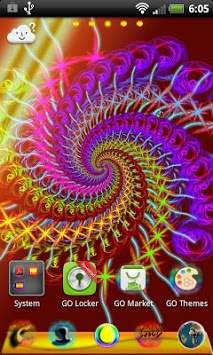 GO Launcher EX Theme Fractals screenshot 4