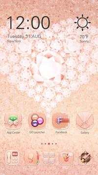 Pink Gold GO Launcher Theme screenshot 4