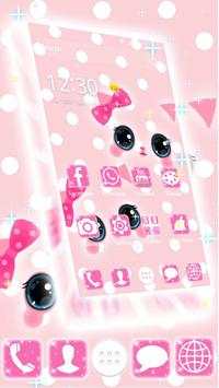 Cute Kawaii Pink Bow Cat Theme screenshot 4