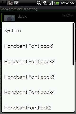 Handcent Font Pack5 screenshot 2