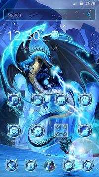 Neon Ice Dragon Launcher Theme screenshot 5