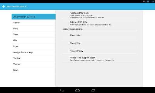 Jota  (Text Editor) screenshot 4