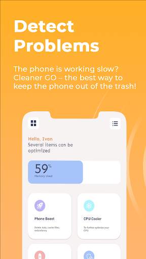Cleaner GO: fast phone clean screenshot 1