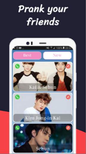 EXO Video Call and Live Chat ☎️ E.X.O Messenger ☎️ screenshot 5
