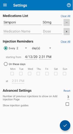 Injection Tracker screenshot 5