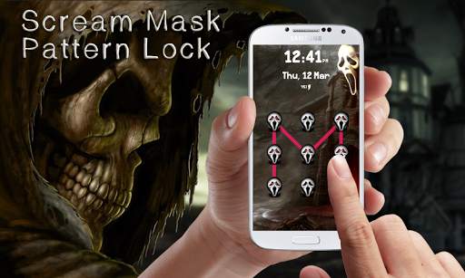 Scream Mask Pattern Lock screenshot 3