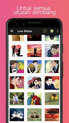 Pelekat Cinta - WAStickerApps screenshot 5