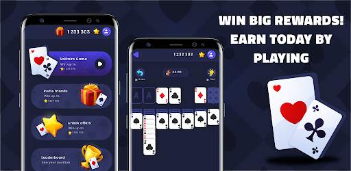 Earn money - Givvy Solitaire स्क्रीनशॉट 1