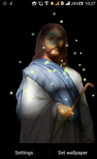 Jesus Fireflie Live Wallpaper screenshot 2