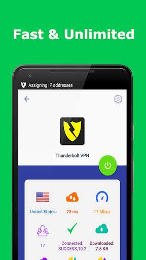 Thunderbolt VPN - FREE UNLIMITED UNBLOCK VPN PROXY screenshot 8
