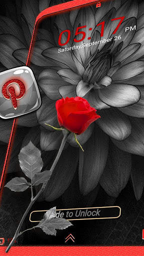 Monochrome Flower Launcher Theme screenshot 3