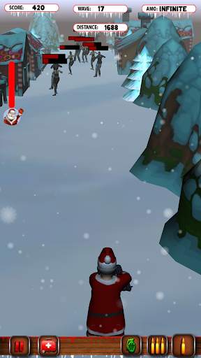 santa vs zombie: hari Natal screenshot 4