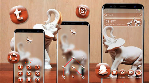 Cute Elephant Launcher Theme screenshot 2