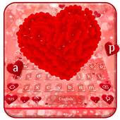 Red Love Heart Keyboard 10001003