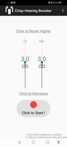 Crisp Sound - Software Hearing Aid screenshot 1