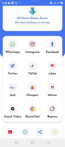 All Down|All in One Social Media Status Downloader screenshot 2