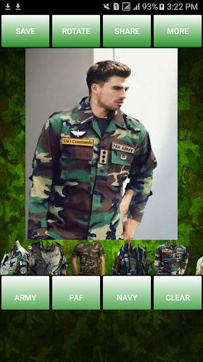 Pakistan Army Uniform Editor 2017 : Suit Changer screenshot 5