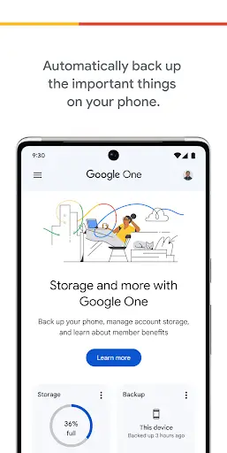 Google One screenshot 1