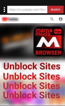 Mama Muda Browser Anti Blocking Webites screenshot 1