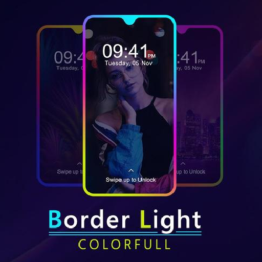 BorderLight Live Wallpaper-HD Colorfull Wallpaper icon