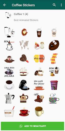 Coffee Stickers for WhatsApp screenshot 4
