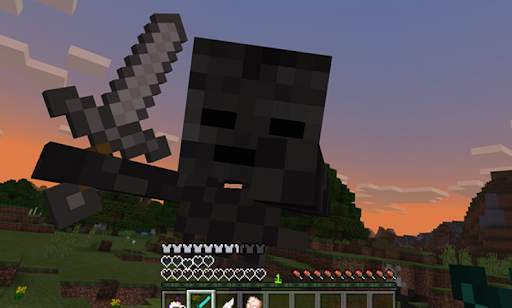 Herobrine skin for granny mcpe screenshot 2
