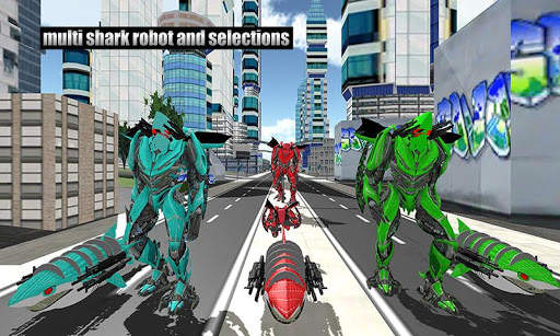 Warrior Robot Shark Game:Angry Shark Simulator App скриншот 1