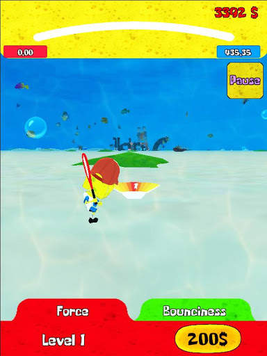 Sponge Tennis Simulator. 3D Bottom City Clash screenshot 7