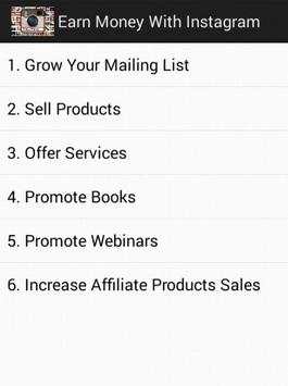 Earn Money With Instagram स्क्रीनशॉट 2