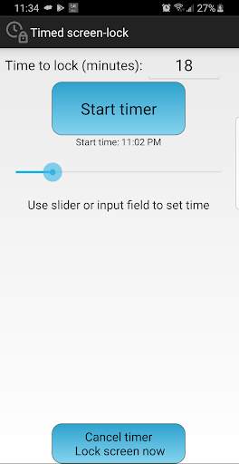 Timed screen-lock 1 تصوير الشاشة
