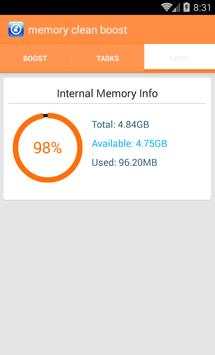 memory clean boost screenshot 5