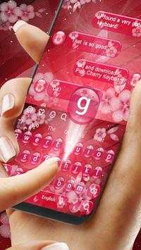 Red Cherry Flower Keyboard screenshot 2