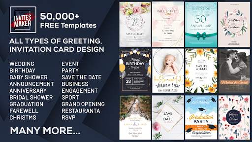 Invitation Card Maker Greeting Ecards maker screenshot 1