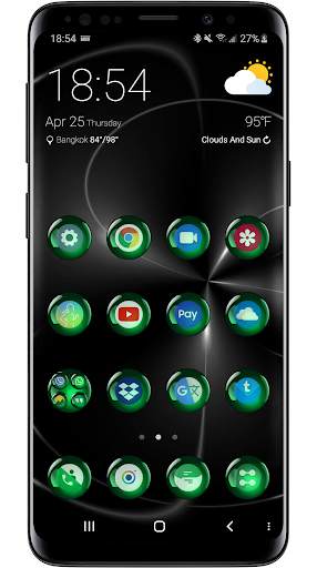 Theme Launcher - Spheres Green screenshot 5