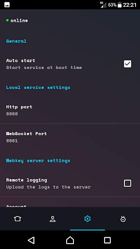 Webkey: Android remote control screenshot 6