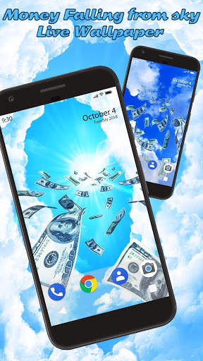 Money Falling APUS Live Wallpaper screenshot 1